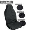Universal Pulse Throwover Front Seat Covers - Bonus Seat Belt Buddies | Black